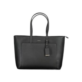 bolso tote negro de poliester reciclado para mujer Calvin Klein vista frontal