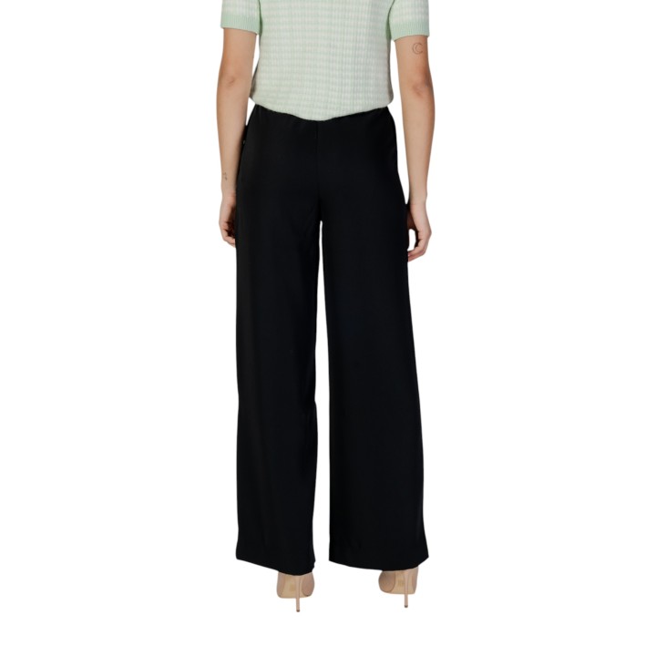 Pantalón palazzo negro de mujer Morgan De Toi 242-PBIRD vista posterior