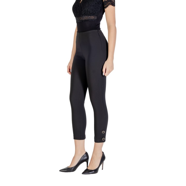 Pantalón negro de mujer Rinascimento CFC0125414003 vista lateral