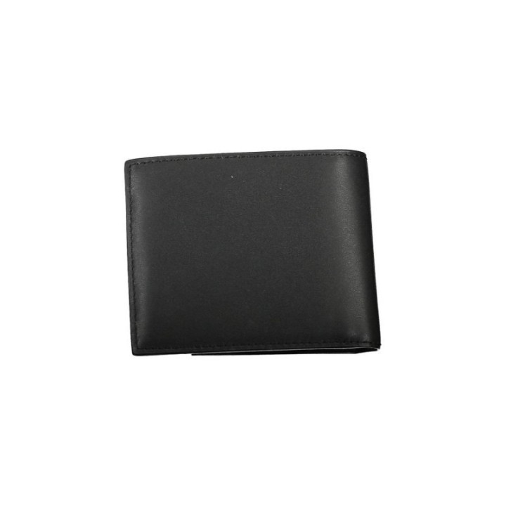 Cartera negra de polietileno para hombre Calvin Klein vista frontal con bloqueo RFID