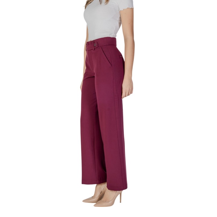 Street One pantalón de mujer 378672 color grape violet vista lateral