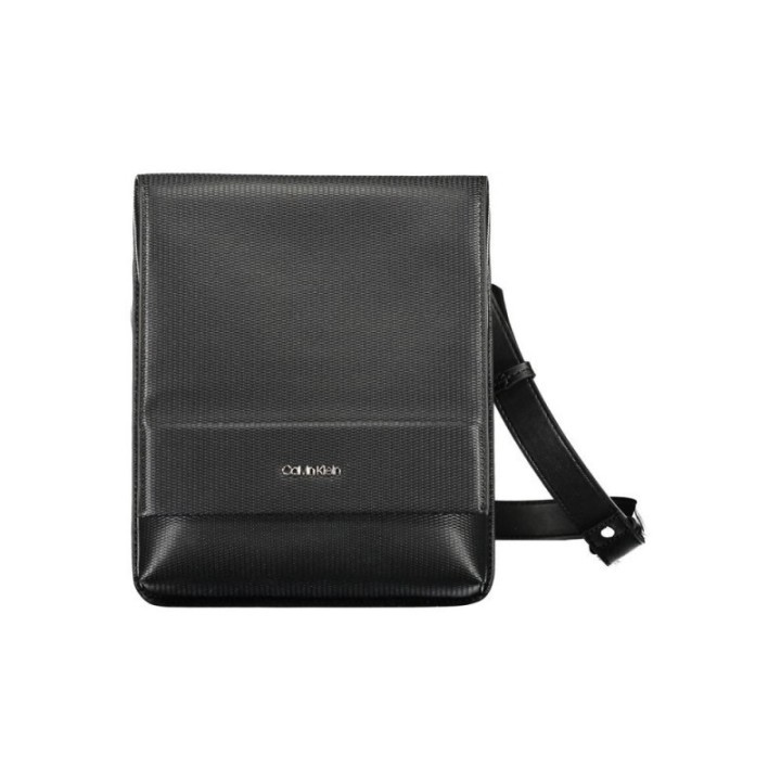 bolso bandolera negro de poliéster para hombre Calvin Klein vista frontal