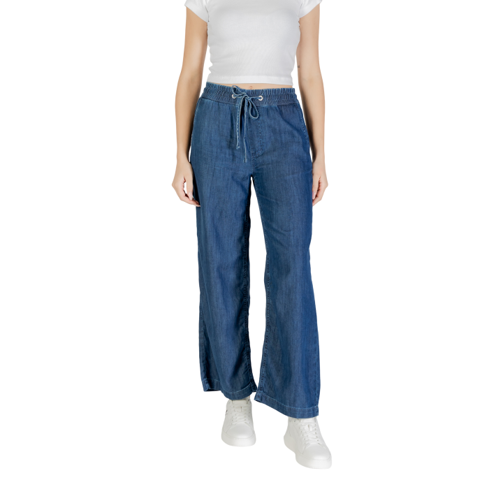 Street One vaqueros de mujer wide leg en denim azul oscuro vista frontal