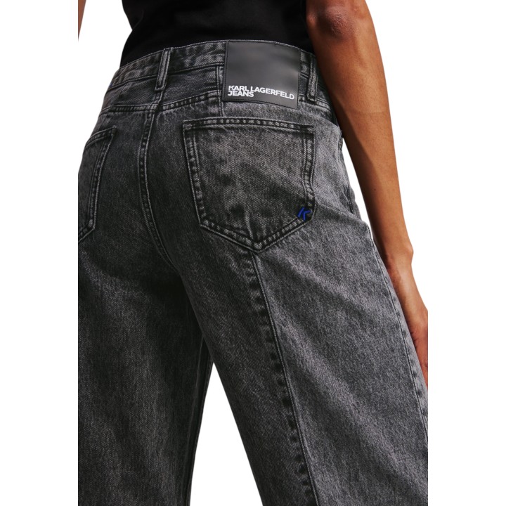 Karl Lagerfeld Jeans vaqueros de mujer negros de denim detalle posterior
