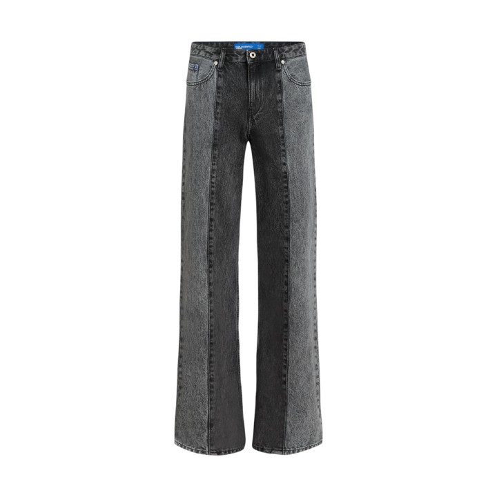 Karl Lagerfeld Jeans vaqueros de mujer negros de denim vista frontal