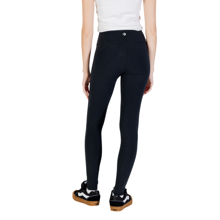 Converse Wordmark Legging negro de mujer vista posterior