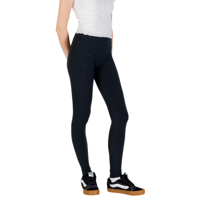 Converse Wordmark Legging negro de mujer vista lateral
