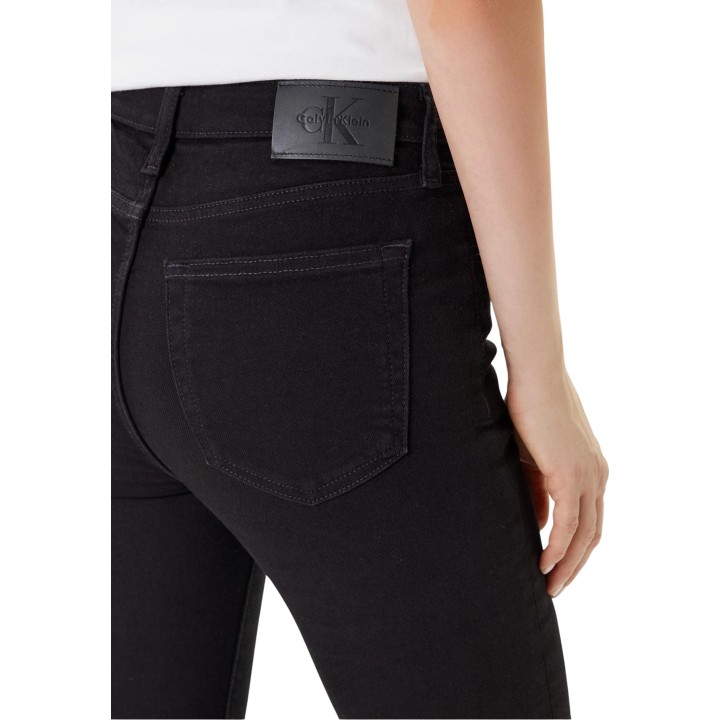 Calvin Klein Jeans vaqueros skinny de mujer negros de algodón detalle posterior