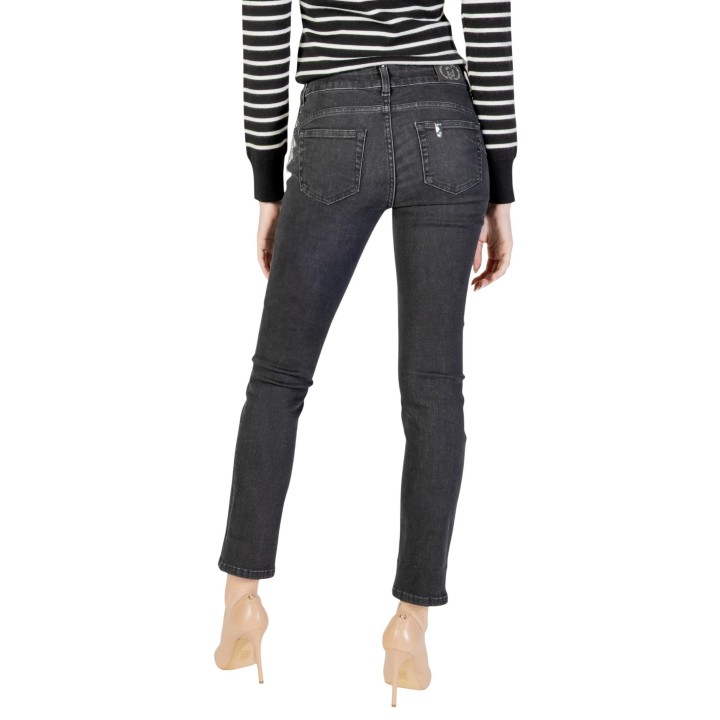 Liu-Jo vaqueros de mujer negros de denim B.UP MONROE vista posterior