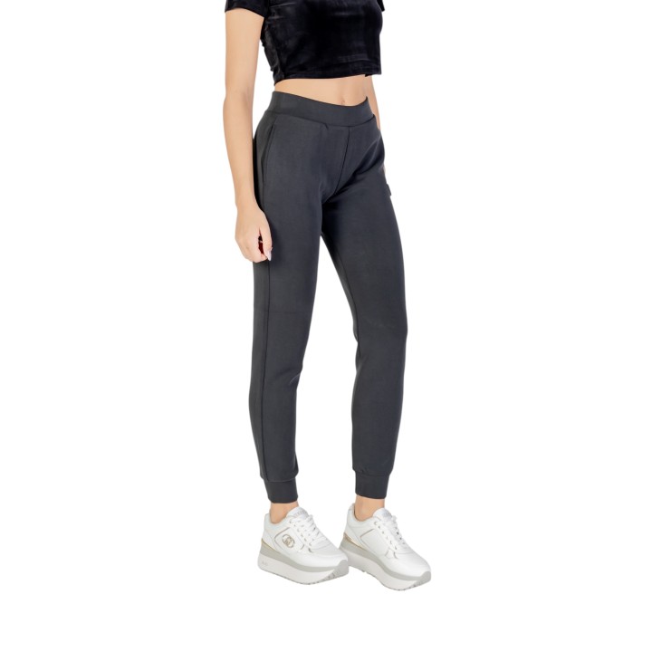 Pantalón negro Guess Active Olympe para mujer vista de tres cuartos
