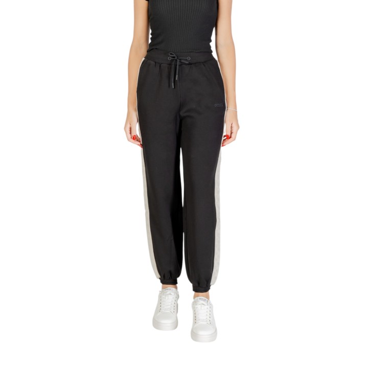 Guess Active pantalón jogger de mujer negro vista frontal