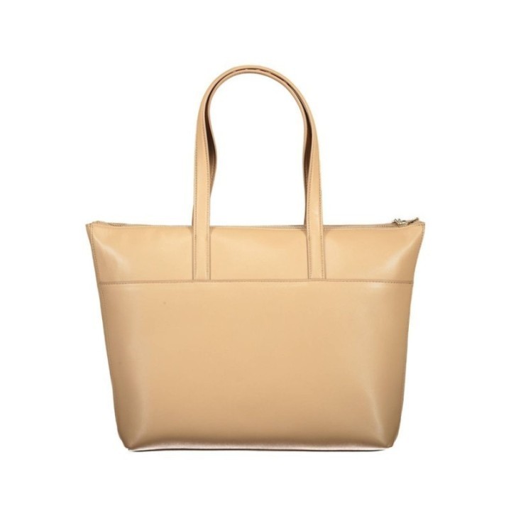 bolso tote beige de poliéster para mujer Calvin Klein vista frontal