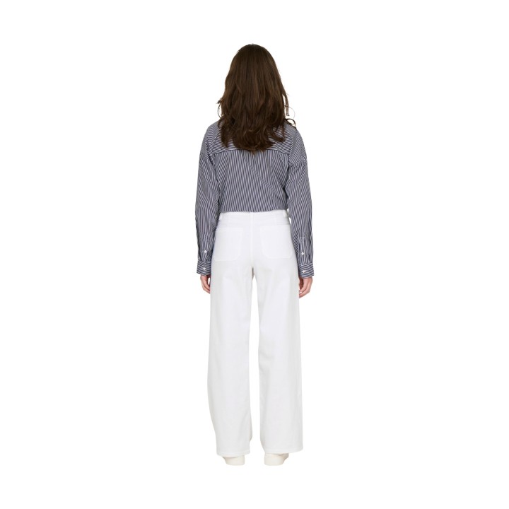 Jacqueline de Yong pantalón de mujer blanco Jdyiris Stretch Wide vista posterior