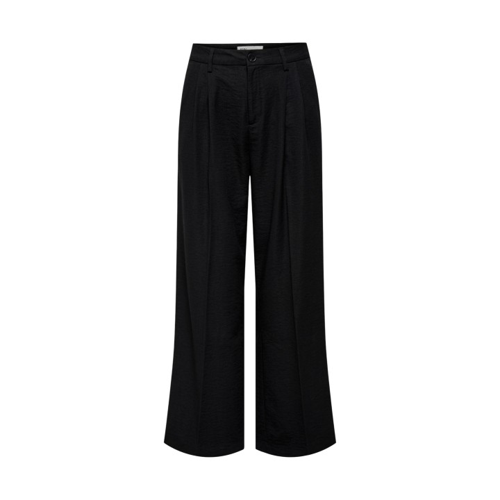 Jacqueline de Yong pantalón negro de mujer Jdyriver Hw Wide Pant Tlr vista frontal