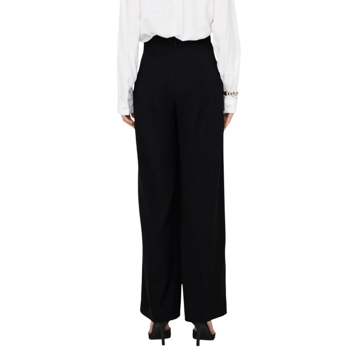 Jacqueline de Yong pantalón negro de mujer Jdyriver Hw Wide Pant Tlr vista posterior