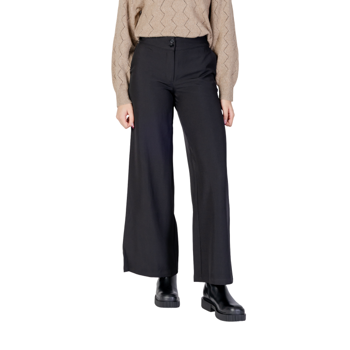 Jacqueline de Yong Jdydora pantalón ancho negro de mujer referencia 15361050 vista frontal