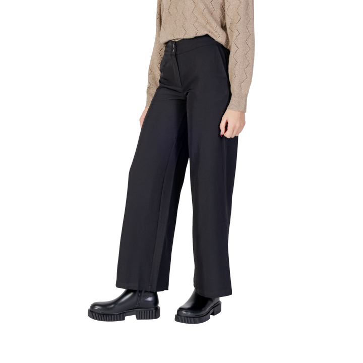 Jacqueline de Yong Jdydora pantalón ancho negro de mujer referencia 15361050 vista lateral