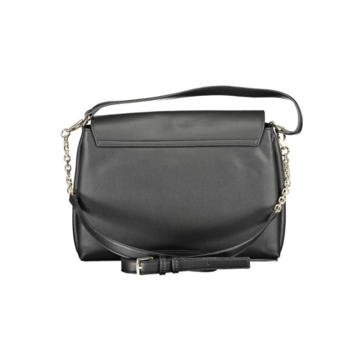 bolso Calvin Klein para mujer en poliéster reciclado negro vista frontal