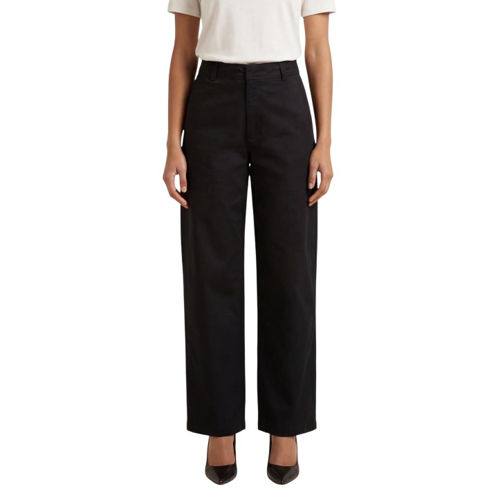 Pantalón negro de mujer Jacqueline de Yong Jdyselma Hw Barrel vista frontal