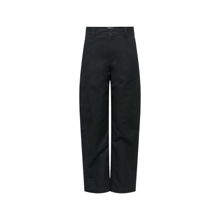 Pantalón negro de mujer Jacqueline de Yong Jdyselma Hw Barrel vista frontal