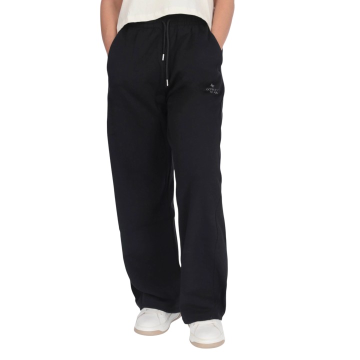 Pantalón negro de mujer County Of Milan 25ICM30031 vista frontal
