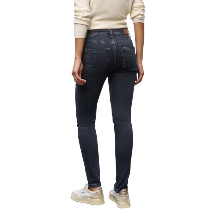 Vaqueros de mujer Street One 379541 en denim oscuro vista posterior