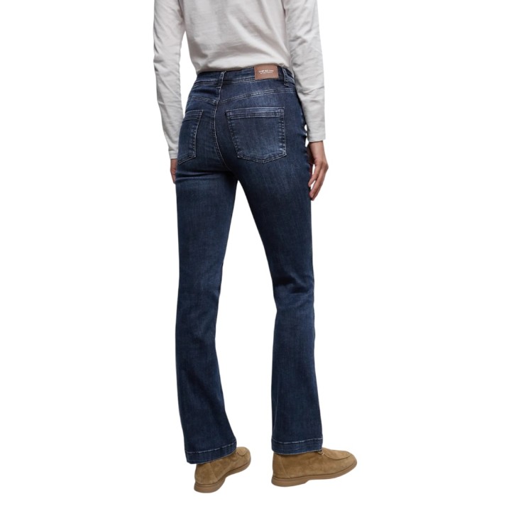 Street One vaqueros de mujer 379542 en denim oscuro vista posterior
