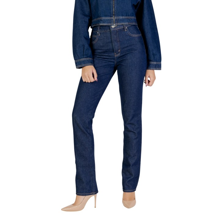 Vaqueros Colcci de mujer en denim azul oscuro vista frontal