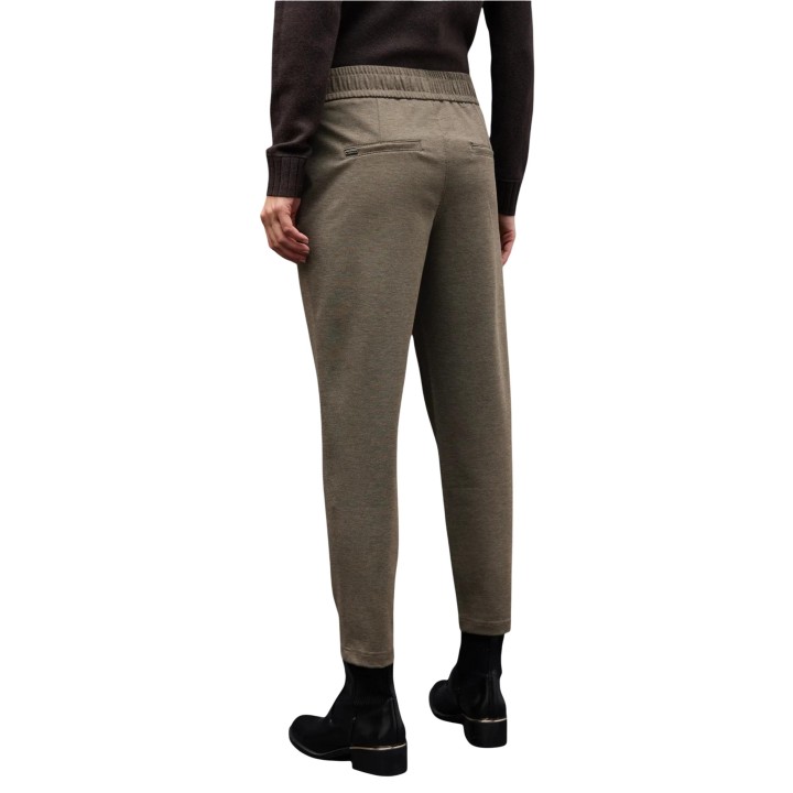 Street One pantalón de mujer marrón Bonny Buckle Piquee 379784 vista posterior