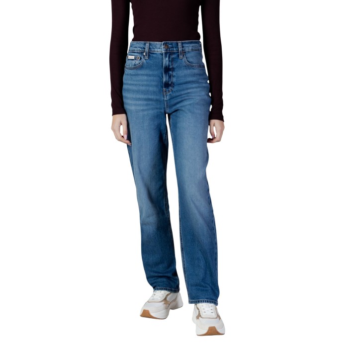 Vaqueros de mujer Calvin Klein Jeans LV047E907G en índigo vista frontal