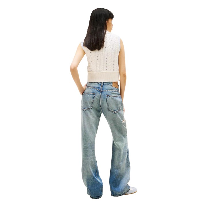 Vaqueros Tommy Hilfiger Jeans de mujer en denim azul vista posterior