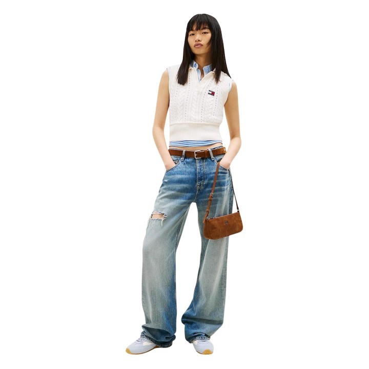 Vaqueros Tommy Hilfiger Jeans de mujer en denim azul vista tres cuartos