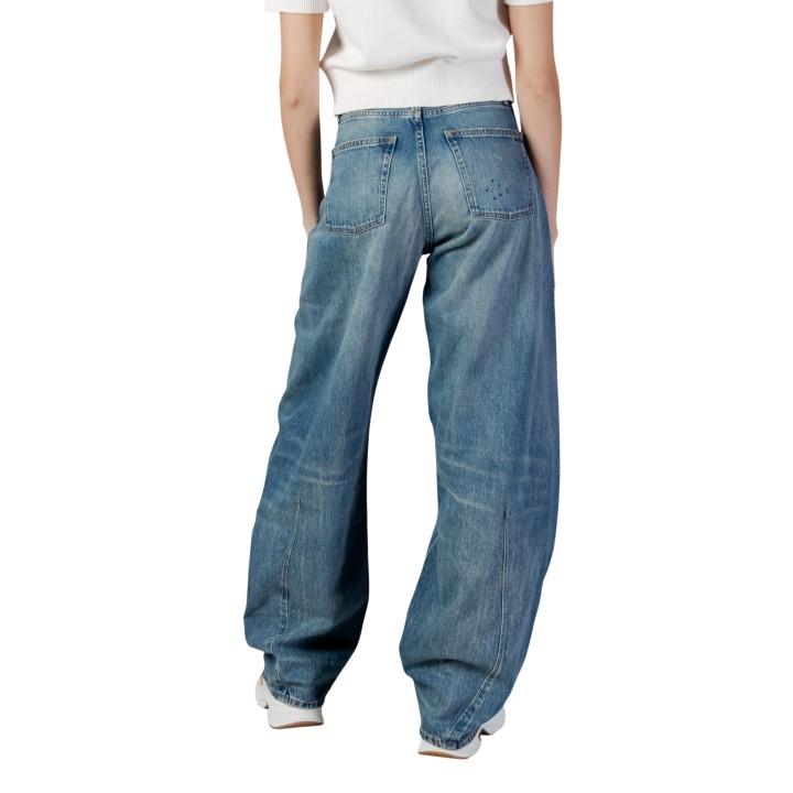 Tommy Hilfiger Jeans vaqueros de mujer en denim azul vista posterior