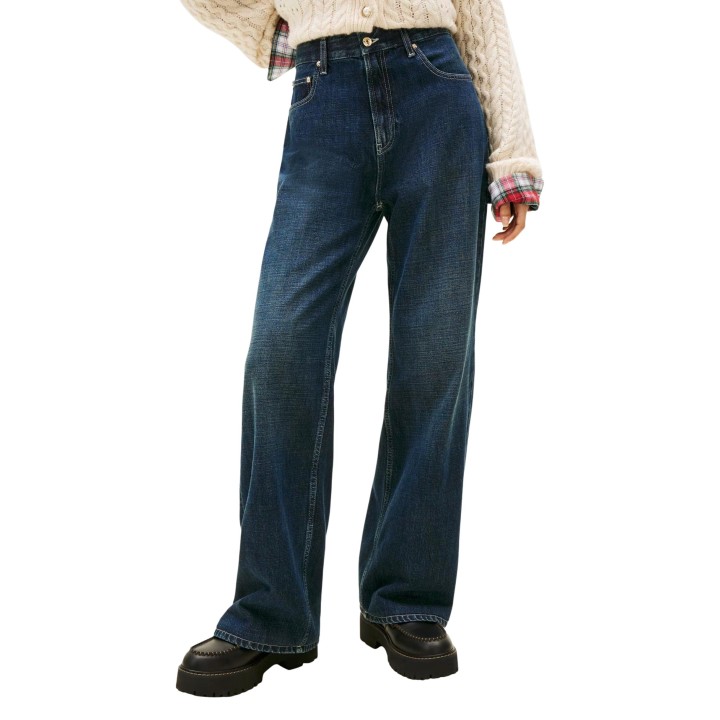 Vaqueros de mujer Tommy Hilfiger Jeans DN0DN00095 en denim vista frontal