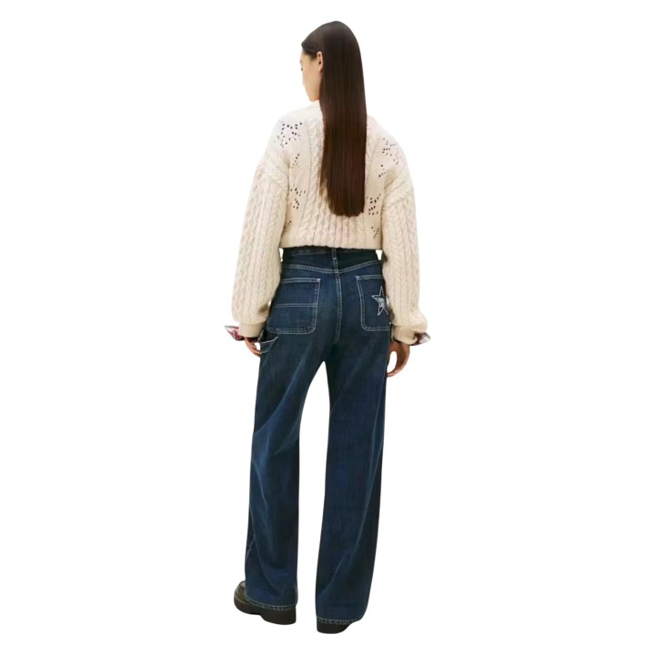 Vaqueros de mujer Tommy Hilfiger Jeans DN0DN00095 en denim vista posterior
