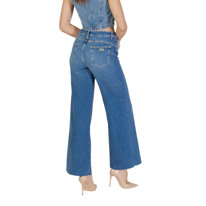 Liu-Jo vaqueros de mujer B.UP Flare de denim azul oscuro vista posterior