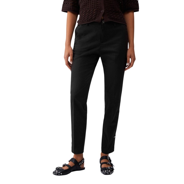 Liu-Jo pantalón chino negro de mujer vista frontal
