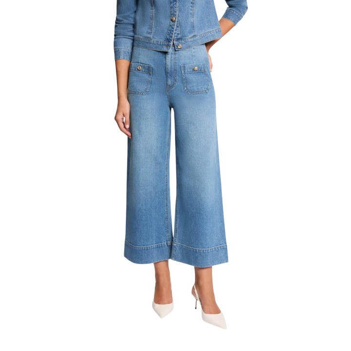 Morgan De Toi vaqueros de mujer en denim azul claro vista frontal