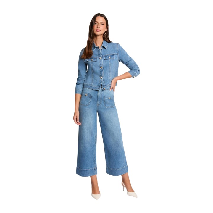 Morgan De Toi vaqueros de mujer 261-PODIA2 en denim azul claro vista frontal