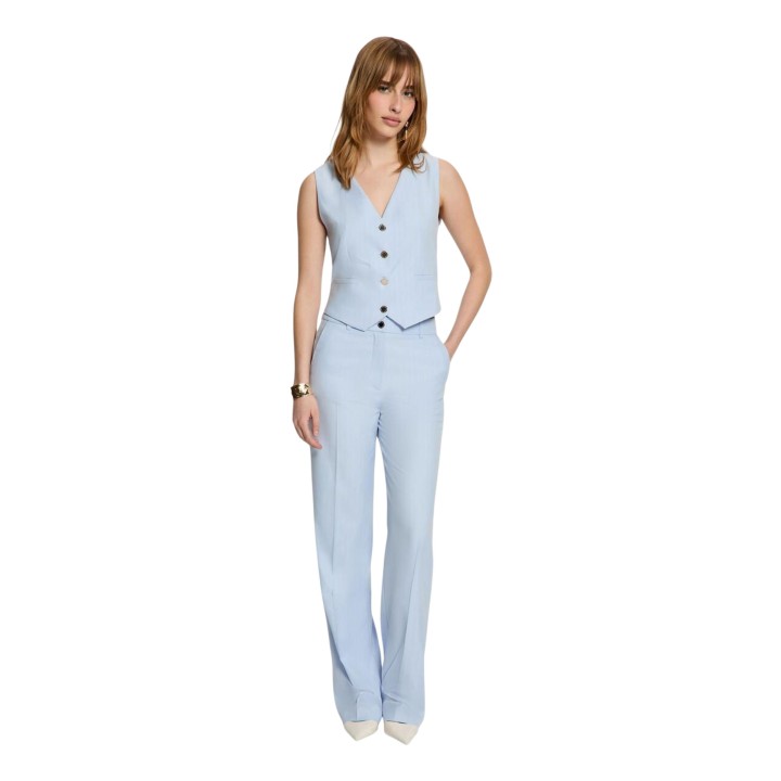 Morgan De Toi pantalón de traje de mujer celeste vista frontal