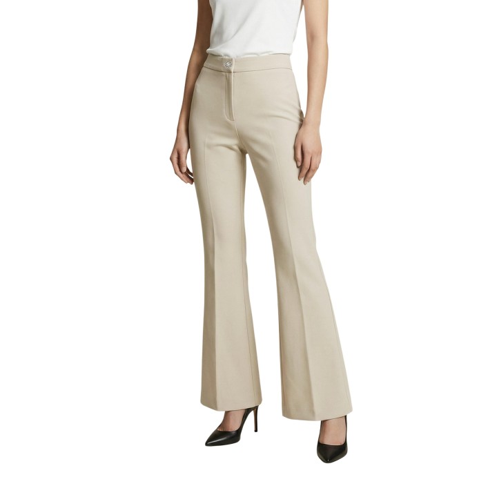 Pantalón de mujer Artigli ACPA004355 color crema vista frontal