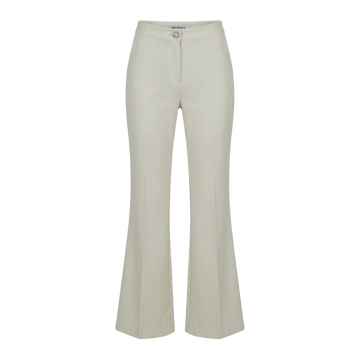 Pantalón de mujer Artigli ACPA004355 color crema detalle frontal