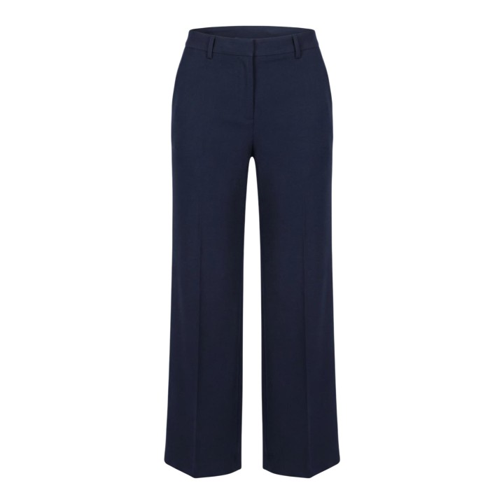 Pantalón de pierna ancha I am PE26199 azul para mujer detalle frontal