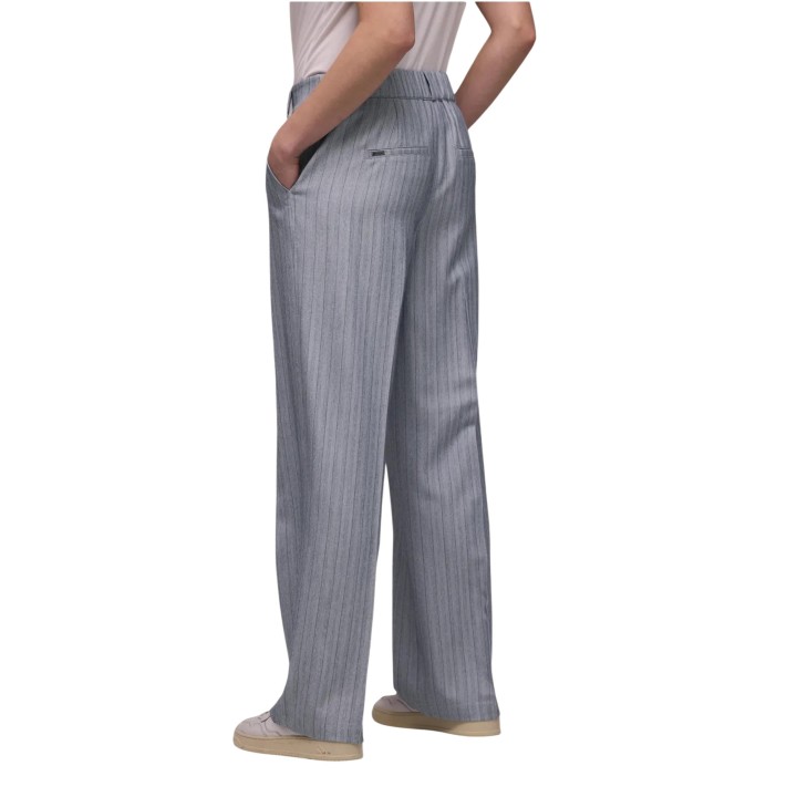 Pantalón de mujer Street One 380687 azul claro de espiga vista posterior