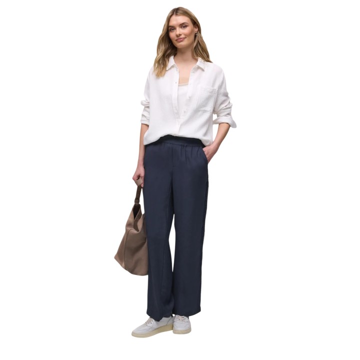Street One pantalón de mujer azul Style Emee HW 380688 en vista frontal