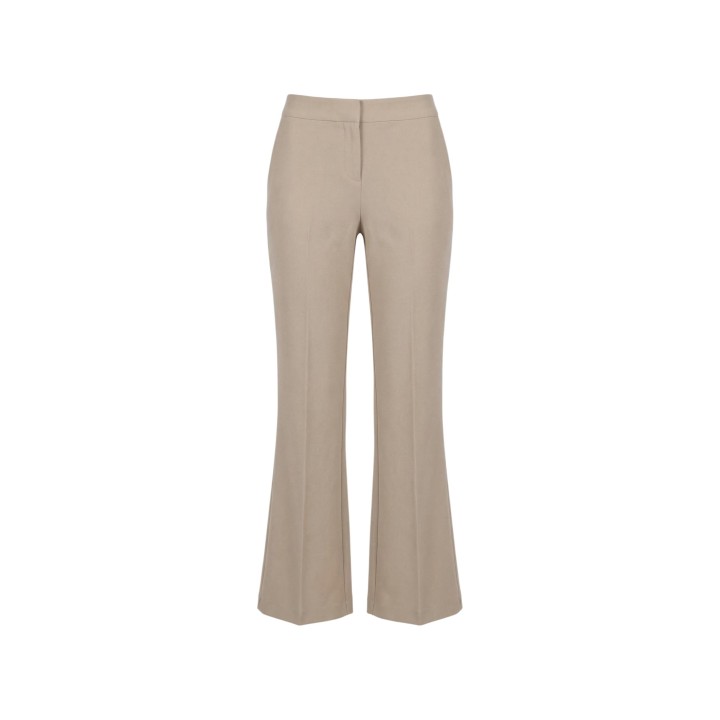 Pantalón de traje beige para mujer I am PE26100 detalle frontal