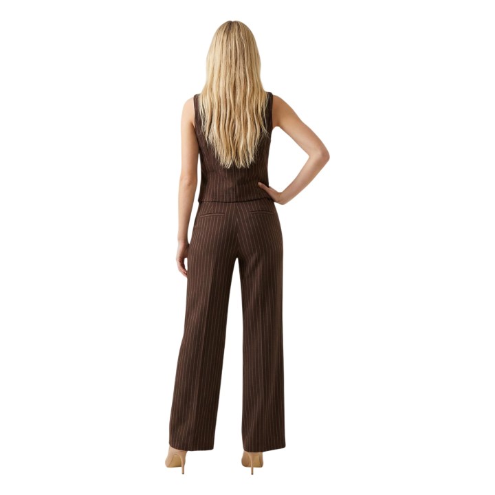 I am pantalón de traje de mujer marrón 95108 vista posterior