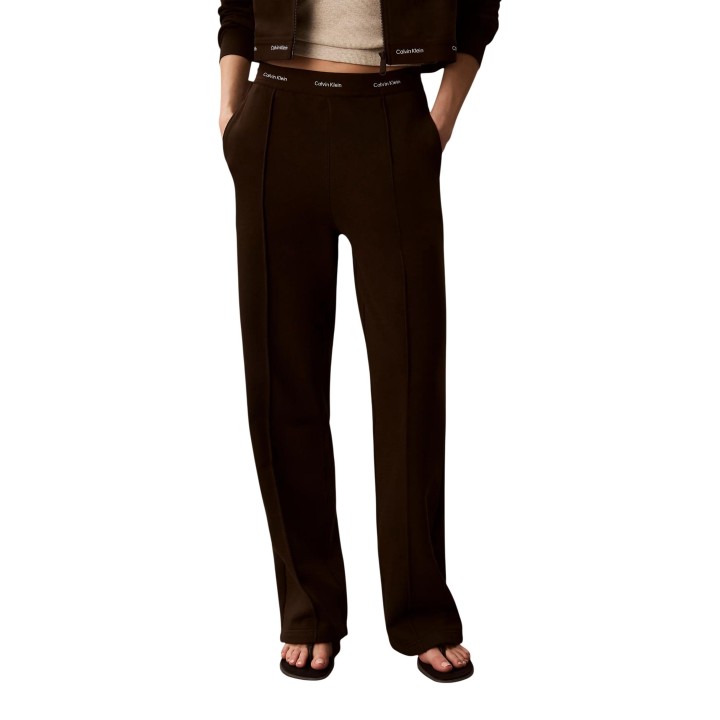 Pantalón deportivo marrón Calvin Klein Jeans para mujer vista frontal