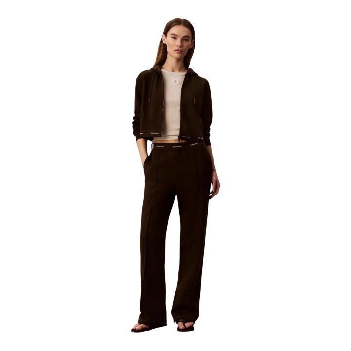 Pantalón marrón Calvin Klein Jeans para mujer vista frontal