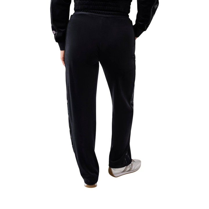 Guess Active pantalón negro de terciopelo para mujer Amalia vista posterior
